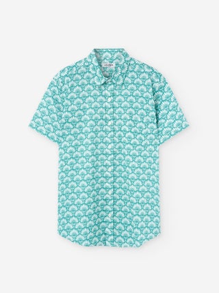 Chemise à Manches Courtes en Coton avec Motif