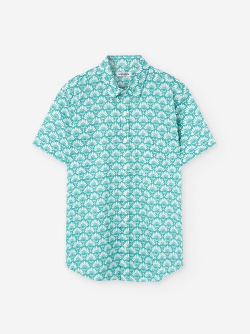 Chemise à Manches Courtes en Coton avec Motif - Kiabi