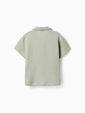 Chemise à manches courtes en coton