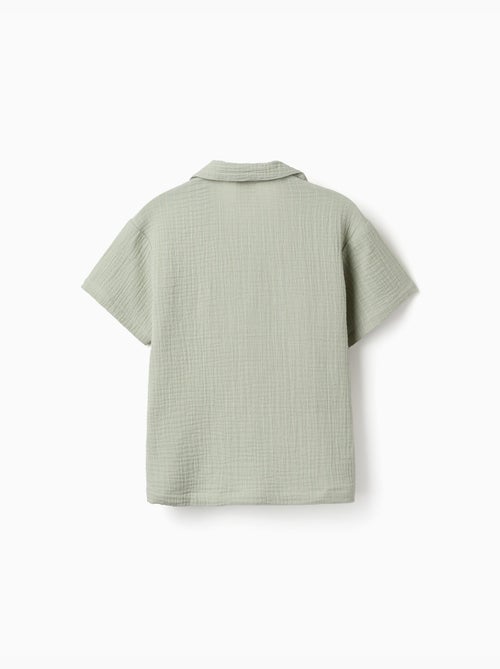 Chemise à manches courtes en coton - Kiabi Chemise à manches courtes en coton - Kiabi