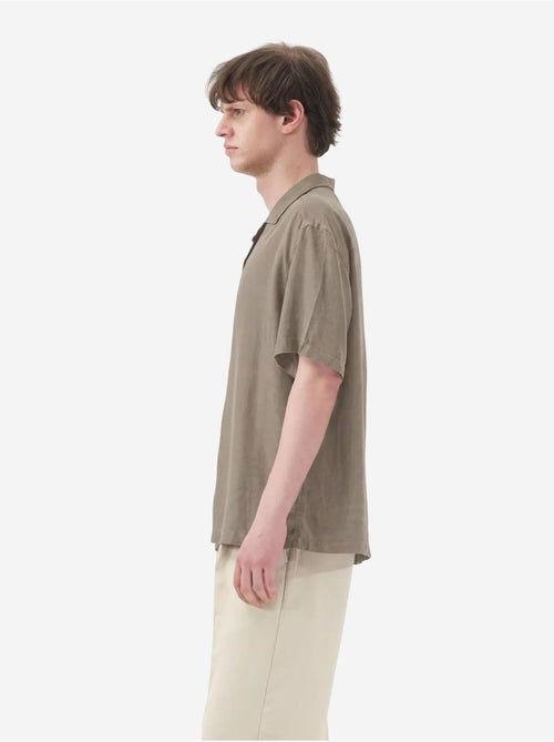 Chemise à manches courtes en lin mélangé avec fermeture boutonnée giesto - Kiabi Chemise à manches courtes en lin mélangé avec fermeture boutonnée giesto - Kiabi