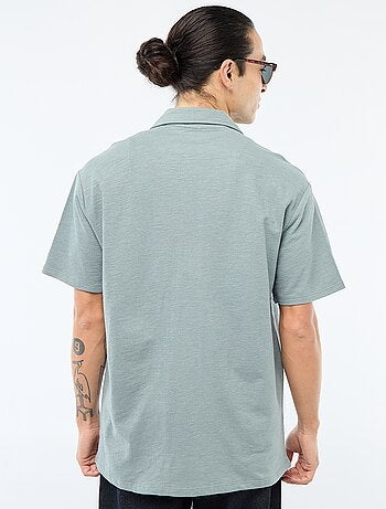 Chemise à manches courtes en maille