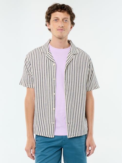 Chemise à manches courtes en maille fantaisie - Kiabi Chemise à manches courtes en maille fantaisie - Kiabi