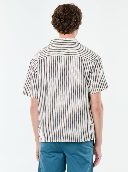 Chemise à manches courtes en maille fantaisie - Kiabi Chemise à manches courtes en maille fantaisie - Kiabi