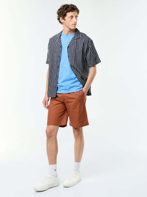 Chemise à manches courtes en maille fantaisie - Kiabi Chemise à manches courtes en maille fantaisie - Kiabi