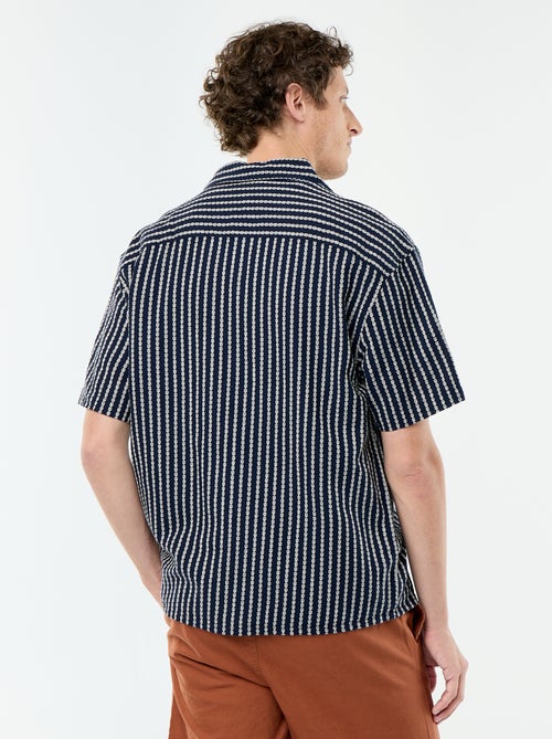 Chemise à manches courtes en maille fantaisie - Kiabi Chemise à manches courtes en maille fantaisie - Kiabi