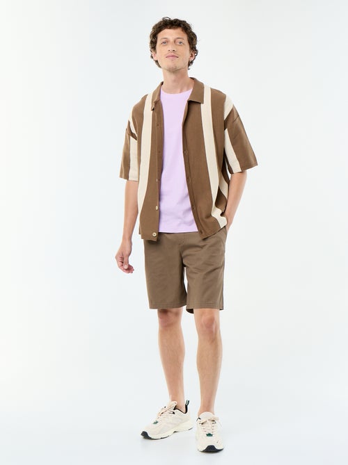 Chemise à manches courtes en maille - Kiabi Chemise à manches courtes en maille - Kiabi