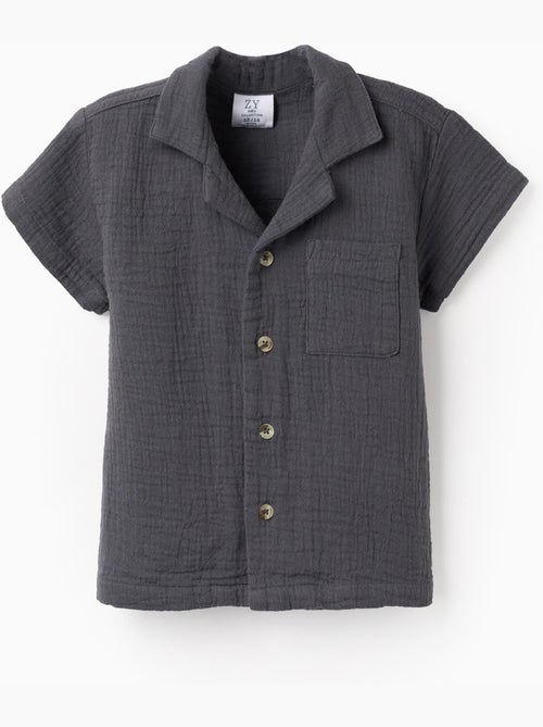 Chemise à Manches Courtes en Mousseline - Kiabi