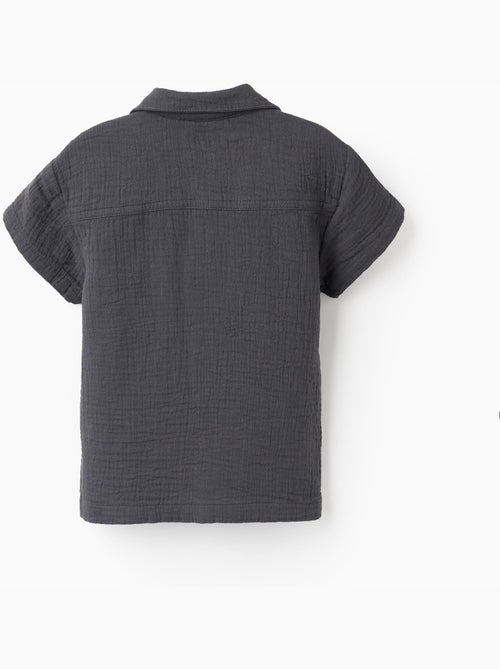 Chemise à Manches Courtes en Mousseline - Kiabi