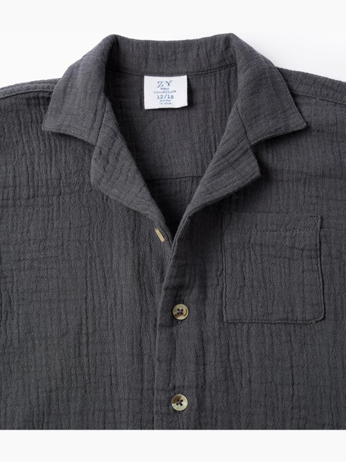 Chemise à Manches Courtes en Mousseline - Kiabi