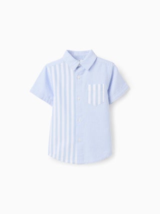 Chemise à manches courtes en Oxford 100% coton