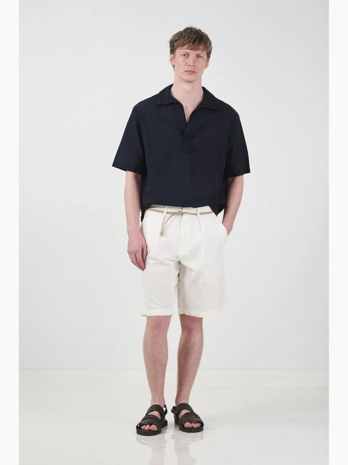 Chemise à manches courtes en popeline de coton giesto - Kiabi Chemise à manches courtes en popeline de coton giesto - Kiabi