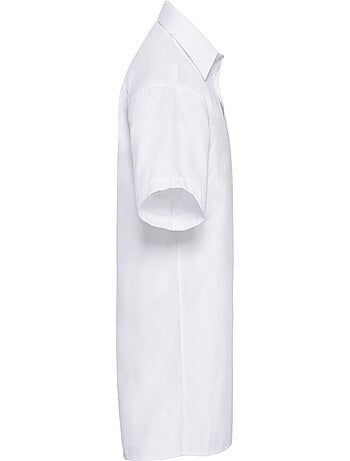 Chemise à manches courtes en popeline Russell Collection pour homme