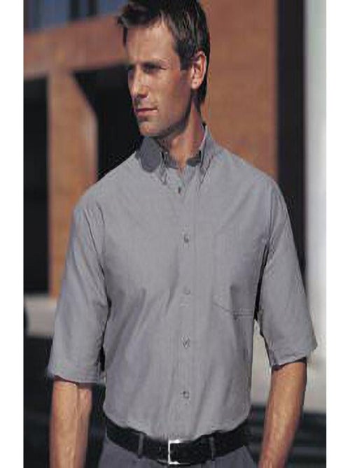 Chemise à manches courtes en popeline Russell Collection pour homme - Kiabi