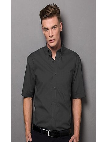Chemise à manches courtes en popeline Russell Collection pour homme