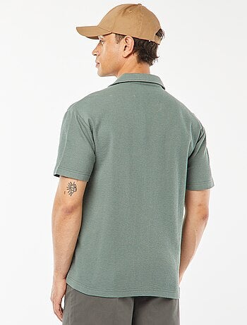 Chemise à manches courtes et col polo