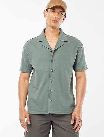 Chemise à manches courtes et col polo