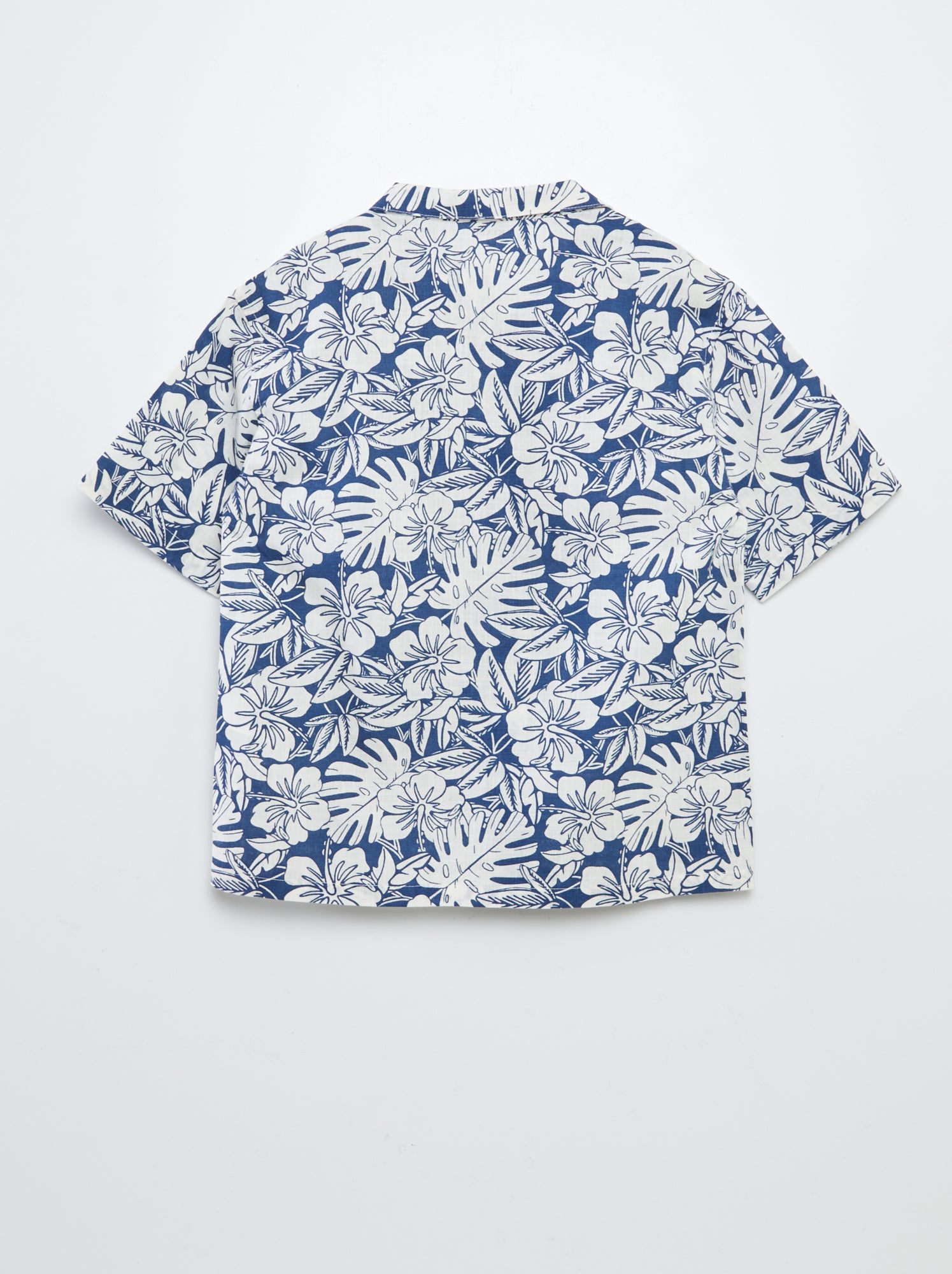 Chemise Volcom Garçon 8 Ans - Manches Courtes, Bleue, Col Court - Occasion Très Bon état