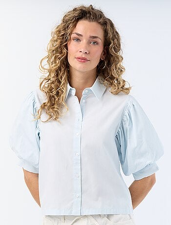 Chemise à manches courtes forme ballon