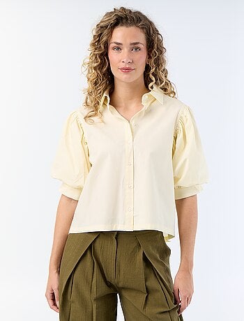 Chemise à manches courtes forme ballon