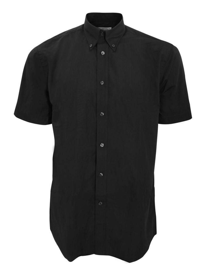 Chemise à manches courtes Kustom Kit Workforce pour homme Noir - Kiabi