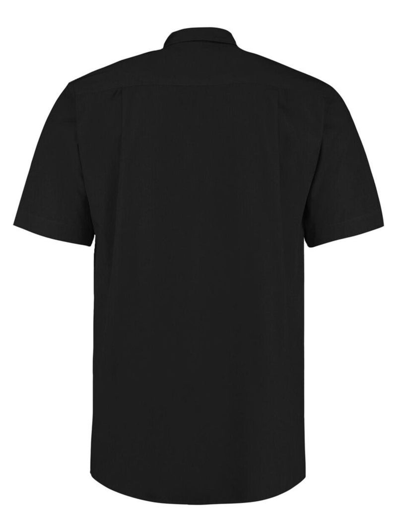 Chemise à manches courtes Kustom Kit Workforce pour homme Noir - Kiabi