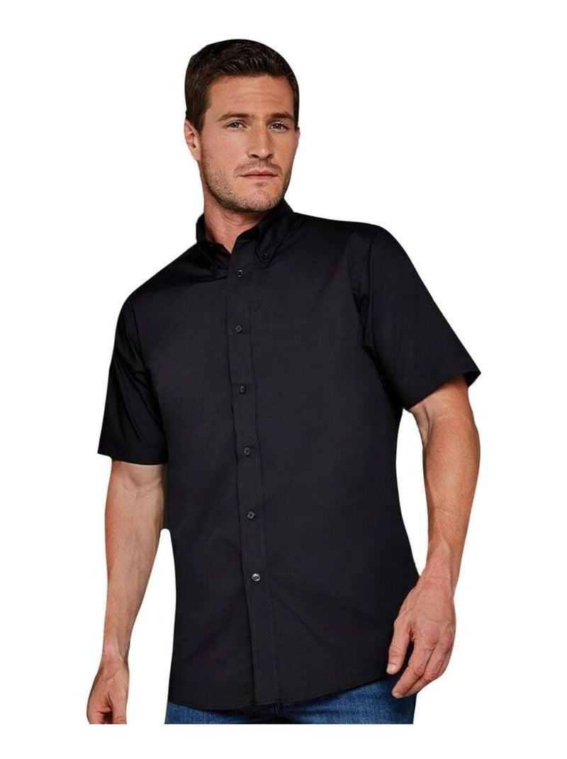 Chemise à manches courtes Kustom Kit Workforce pour homme Noir - Kiabi