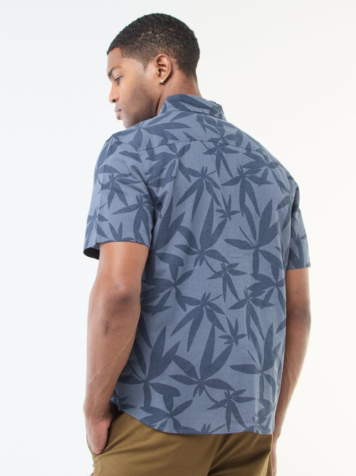 Chemise à manches courtes légère avec motif - Kiabi