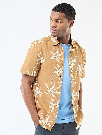 Chemise à manches courtes légère avec motif