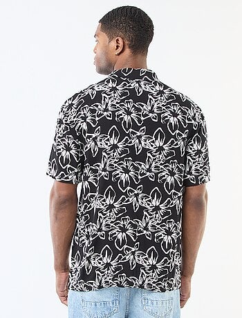 Chemise à manches courtes légère avec motif