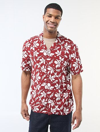 Chemise à manches courtes légère avec motif