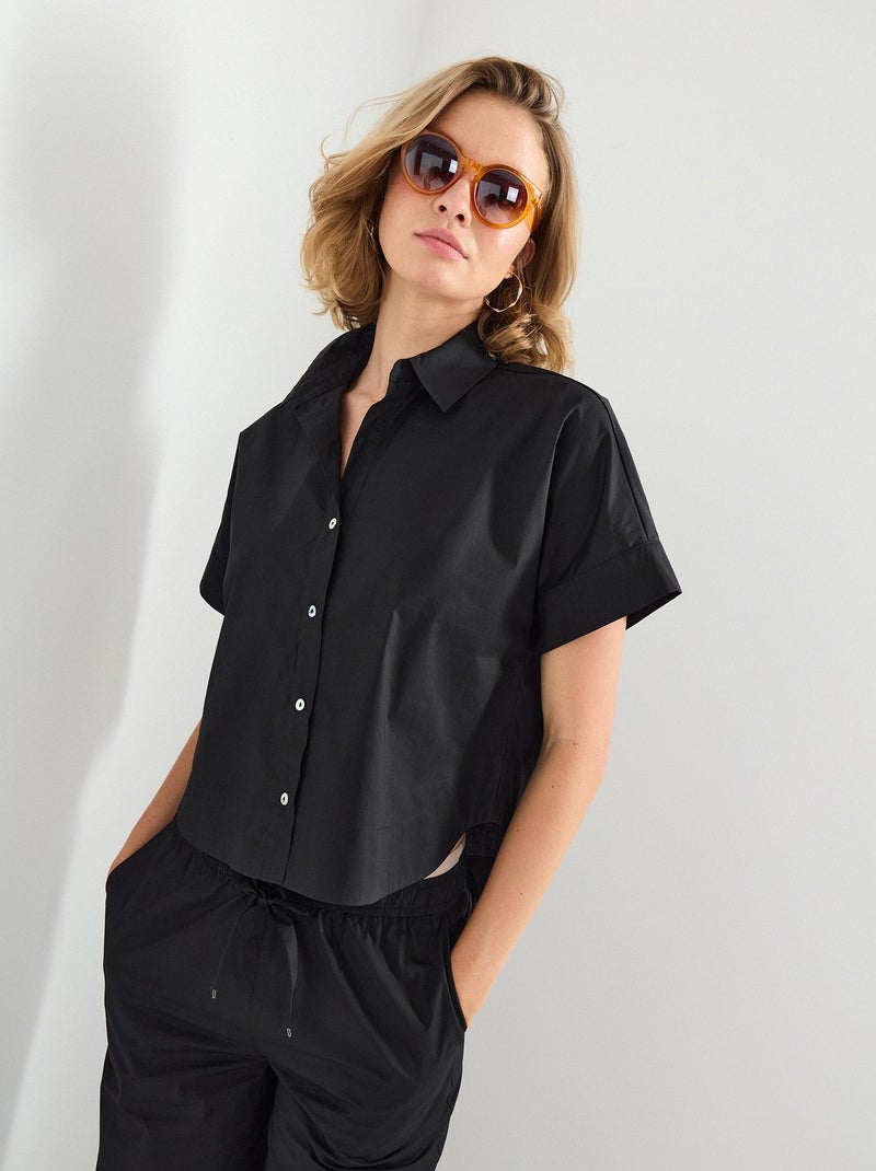 Chemise à manches courtes MO Fashion Noir - Kiabi