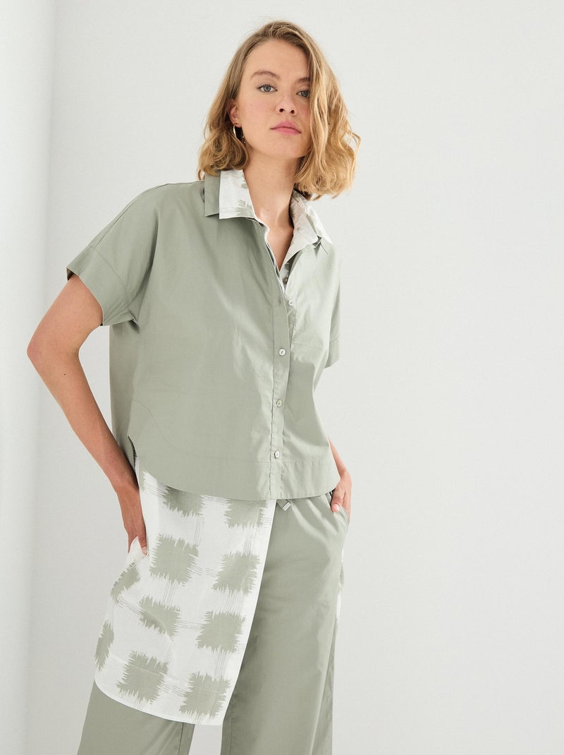 Chemise à manches courtes MO Fashion Vert - Kiabi
