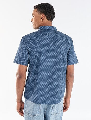 Chemise à manches courtes ouverture boutonnée
