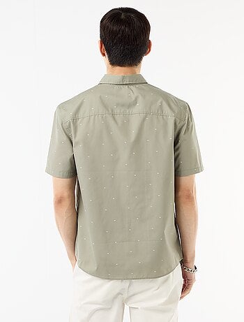 Chemise à manches courtes ouverture boutonnée