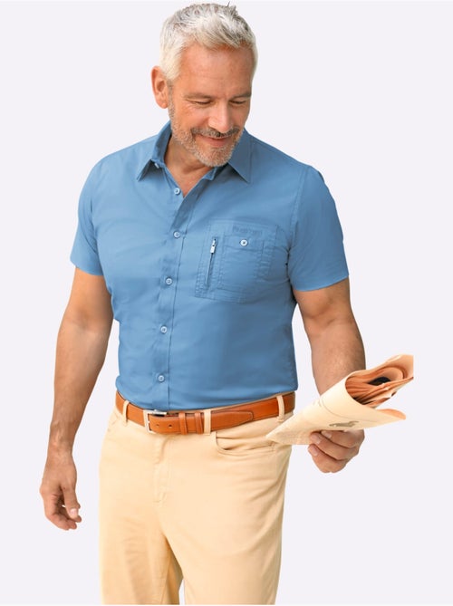 Chemise à Manches Courtes Poche Poitrine - Taille Standard - Witt - Kiabi Chemise à Manches Courtes Poche Poitrine - Taille Standard - Witt - Kiabi