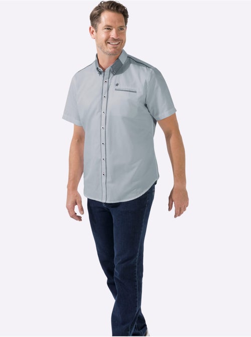 Chemise à Manches Courtes Poche Poitrine Pratique - Taille Standard - Witt - Kiabi