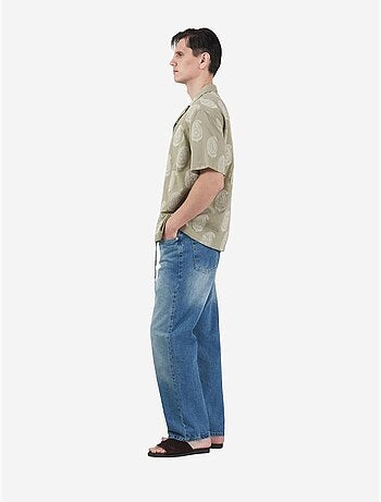 Chemise à manches courtes pour homme à imprimé cachemire giesto