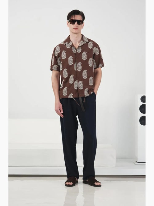 Chemise à manches courtes pour homme à imprimé cachemire giesto - Kiabi