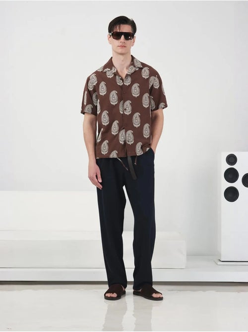 Chemise à manches courtes pour homme giesto à imprimé cachemire - Kiabi Chemise à manches courtes pour homme giesto à imprimé cachemire - Kiabi