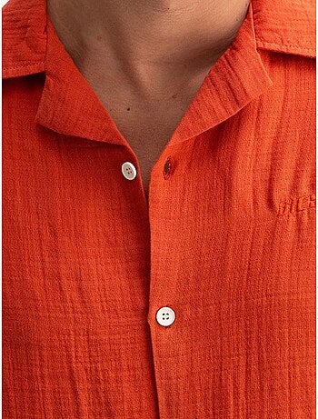 Chemise à manches courtes pour homme , motif tie-dye, fermeture boutonnée giesto