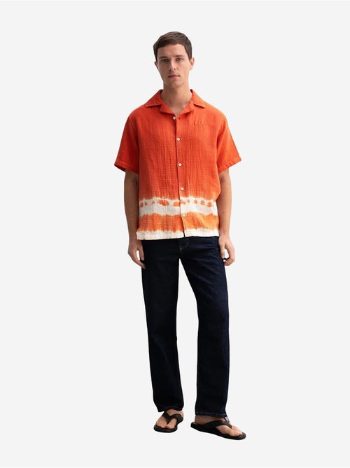 Chemise à manches courtes pour homme , motif tie-dye, fermeture boutonnée giesto - Kiabi Chemise à manches courtes pour homme , motif tie-dye, fermeture boutonnée giesto - Kiabi