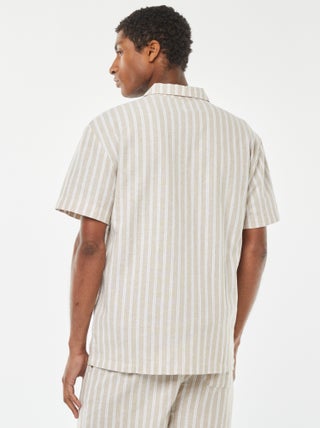 Chemise Homme Dickies Manches Courtes – Taille 14-14 1/2, Grise, Coton/polyester
