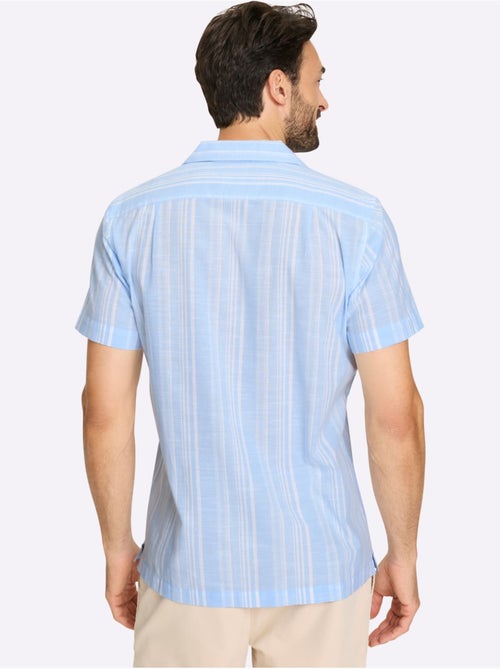 Chemise à Manches Courtes Rayures En Fils Teintés - Taille Standard - Witt - Kiabi