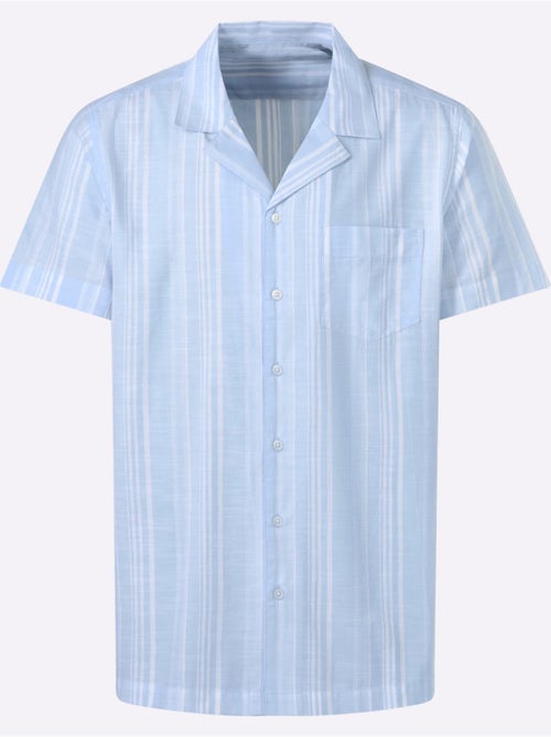 Chemise à Manches Courtes Rayures En Fils Teintés - Taille Standard - Witt - Kiabi
