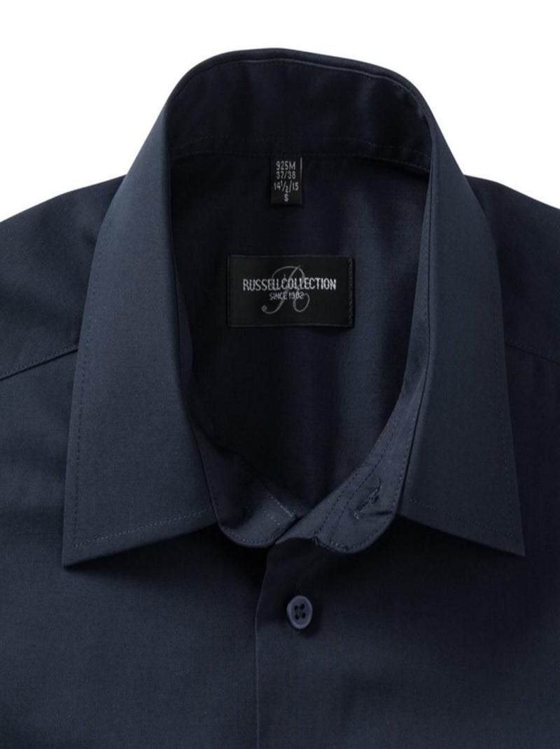 Chemise à manches courtes Russell Collection pour homme Bleu marine - Kiabi