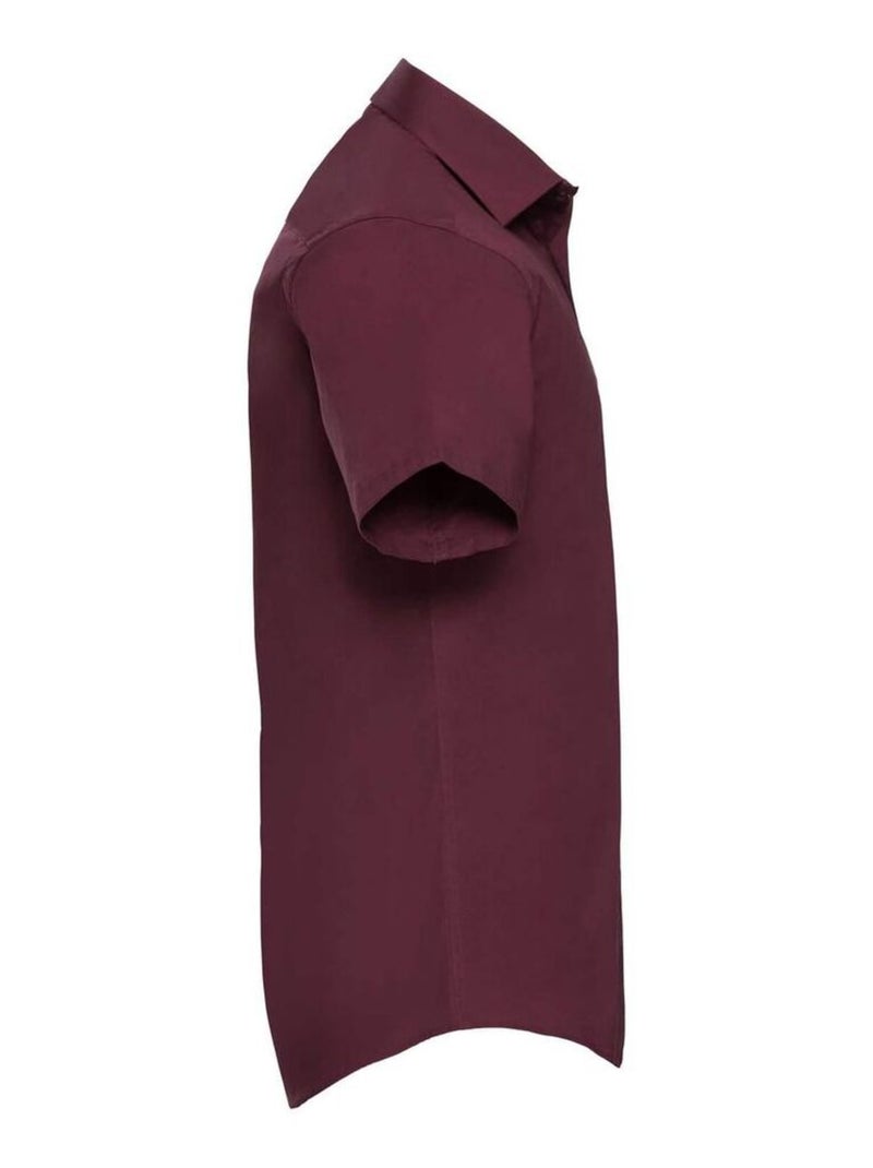 Chemise à manches courtes Russell Collection pour homme Bordeaux - Kiabi