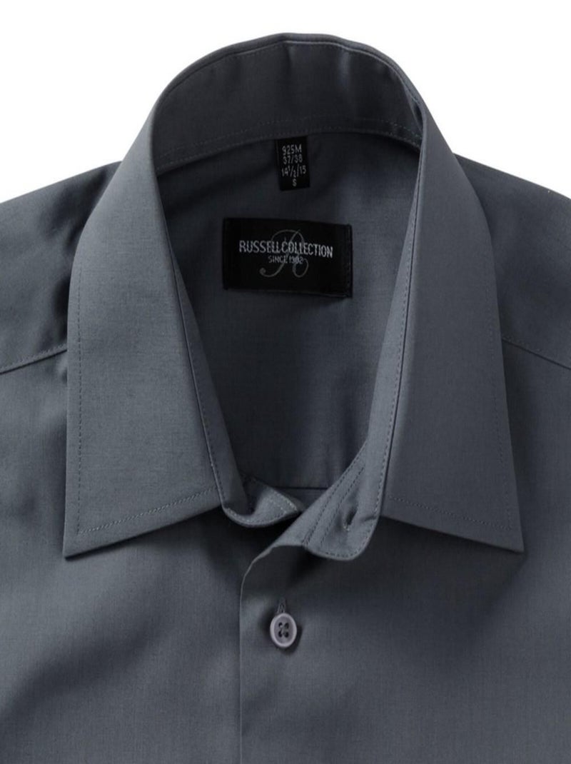 Chemise à manches courtes Russell Collection pour homme Gris - Kiabi