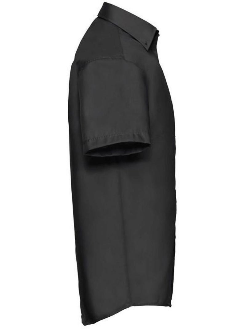 Chemise à manches courtes sans repassage - russell Noir - Kiabi