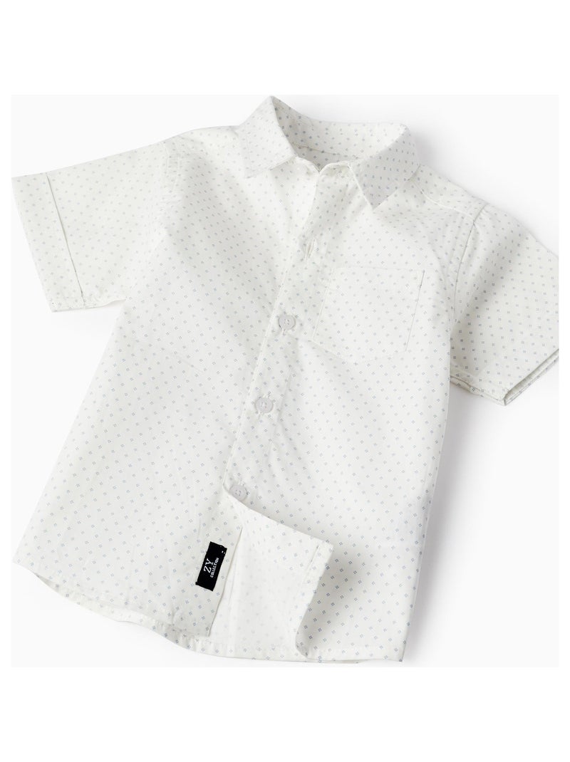 Chemise à manches courtes + Short avec bretelles pour bébé garçon  CÉRÉMONIE Blanc - Kiabi